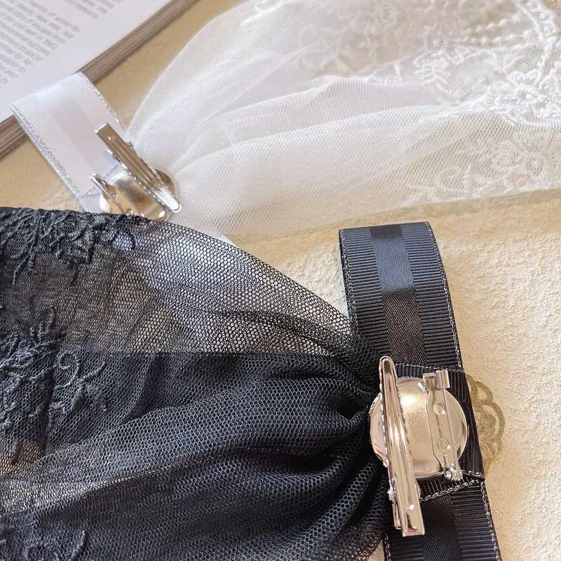 Luxury Retro Fabric Lace Bow Tie Brooch Pins for Women Beauty Head Pearl Ribbon Bowknot Brooches Shirt Collar Pin Fashion Jewelry Gifts Y251111