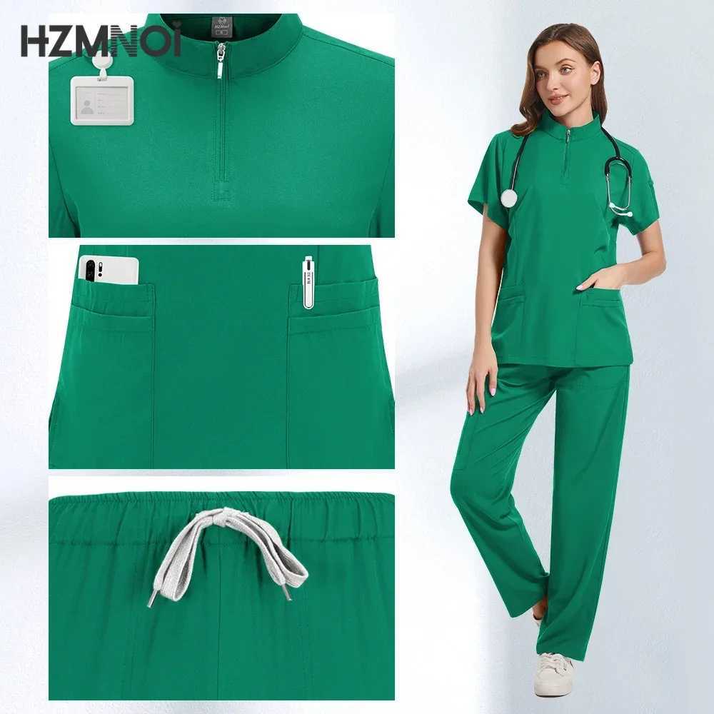 Multilcolors Hospital Medical Scrub Suits Uniform Women Men Scrubs Set Beauty Work Clothes Nurse Accessories Dental Surgery Suit X2504101
