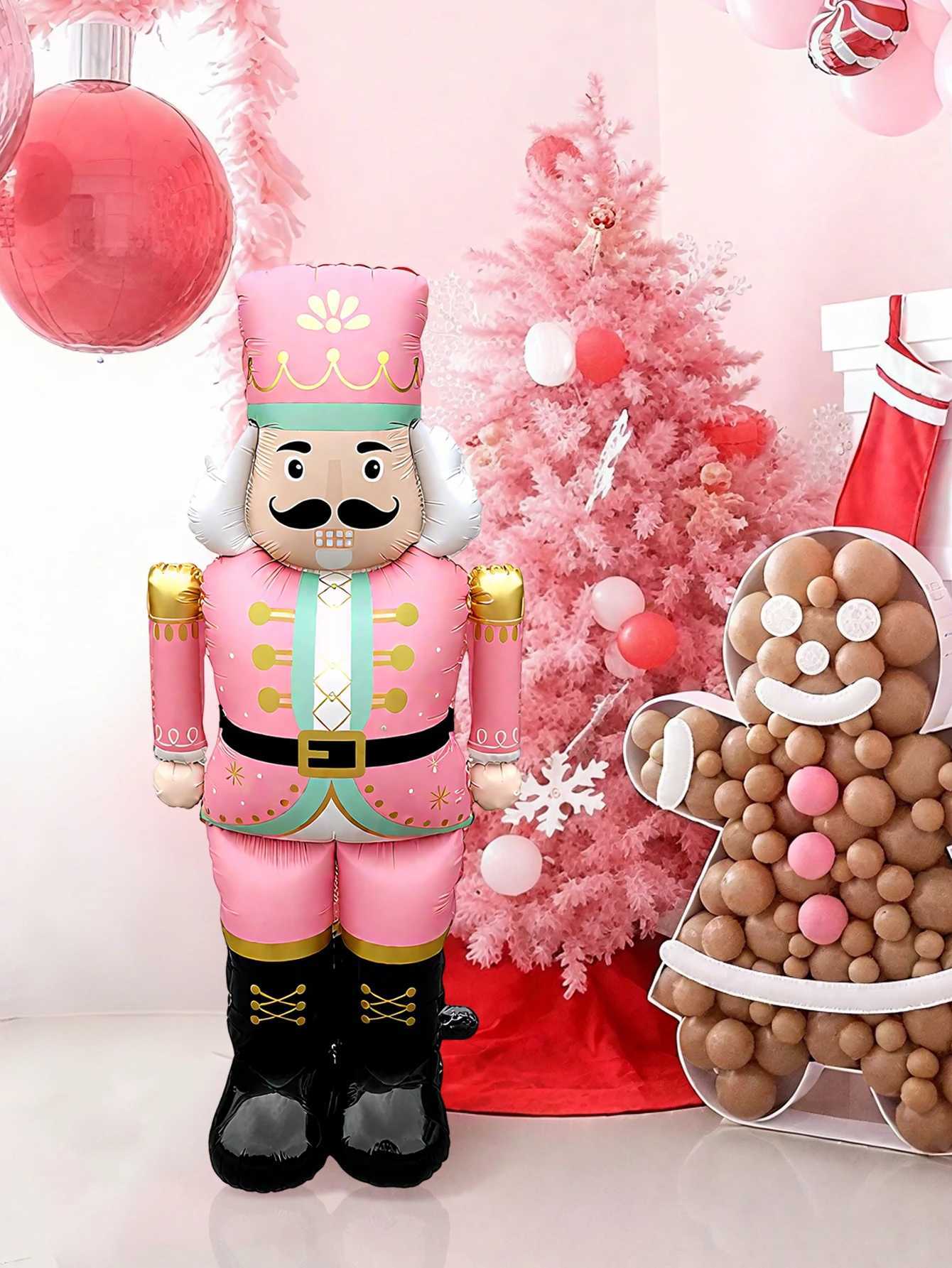 Christmas 1/2pcs Standing Christmas Walnut Guard Aluminum Foil BalloonChristmas DecorationNew YearMerry ChristmasHoliday Decoration Y251111