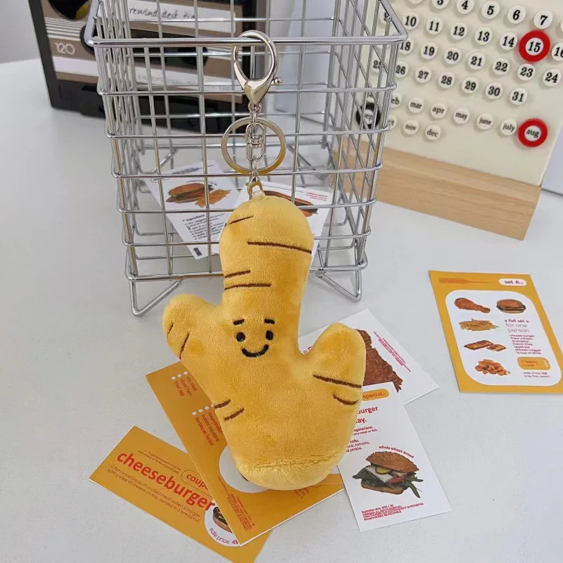 Cute Plush Vegettable Keychains Kawaii Pepper Garlic Green Onion Shape Keychain Charm Backpack Accessories Toy Gifts 251110