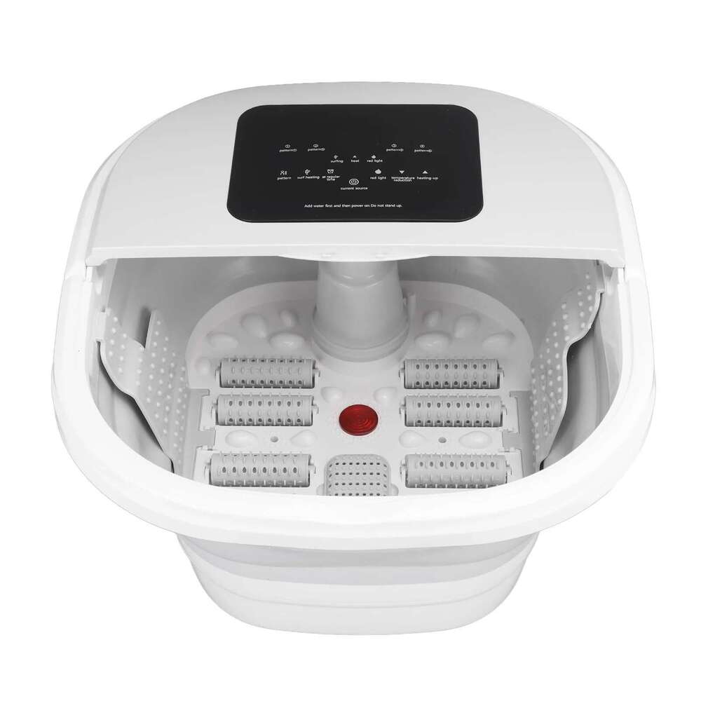 Soak Tub Smart Foldable 420W 8L Large Capacity Heating Foot Massager Spa Soaker with 8 Set Rollers