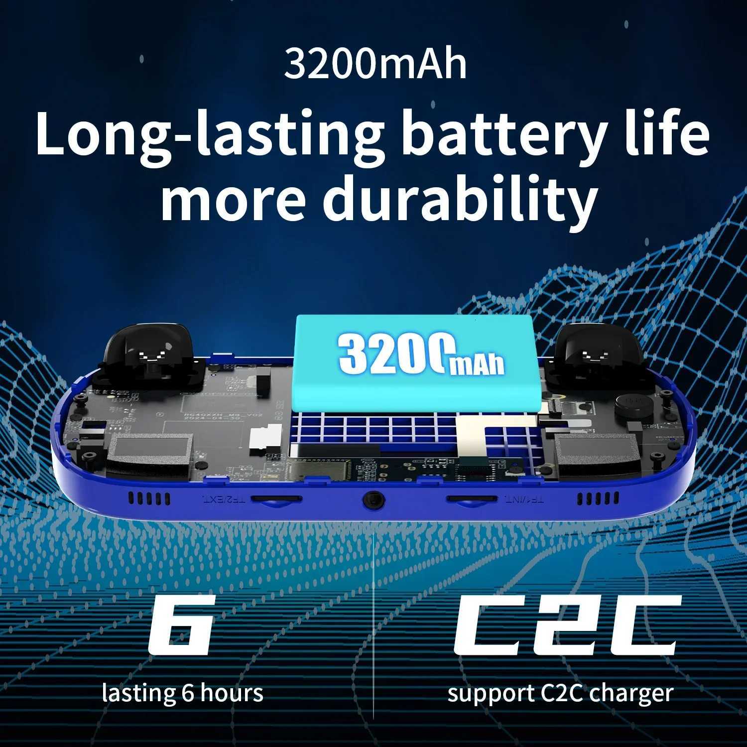 ANBERNIC RG40XX H Handheld Game Console Linux System Joystick RGB Lighting Effect 256G 300 P Game Video Player Trimui ConsoleM251111