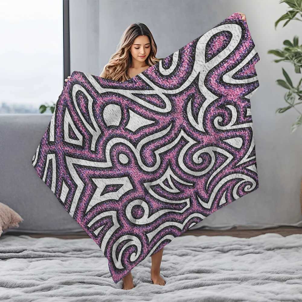 Knitted Snowflake Throwing Blanket Soft Warm Throw Blanket for Girls Boys Kids Gift Cozy Decorative Throw Blanket C251111