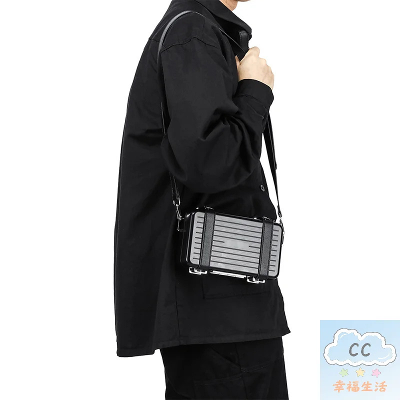 Innovative Hard Shell Square Handbag with Luggage Fashionable Personalized Shoulder Bag for Gifting 251105