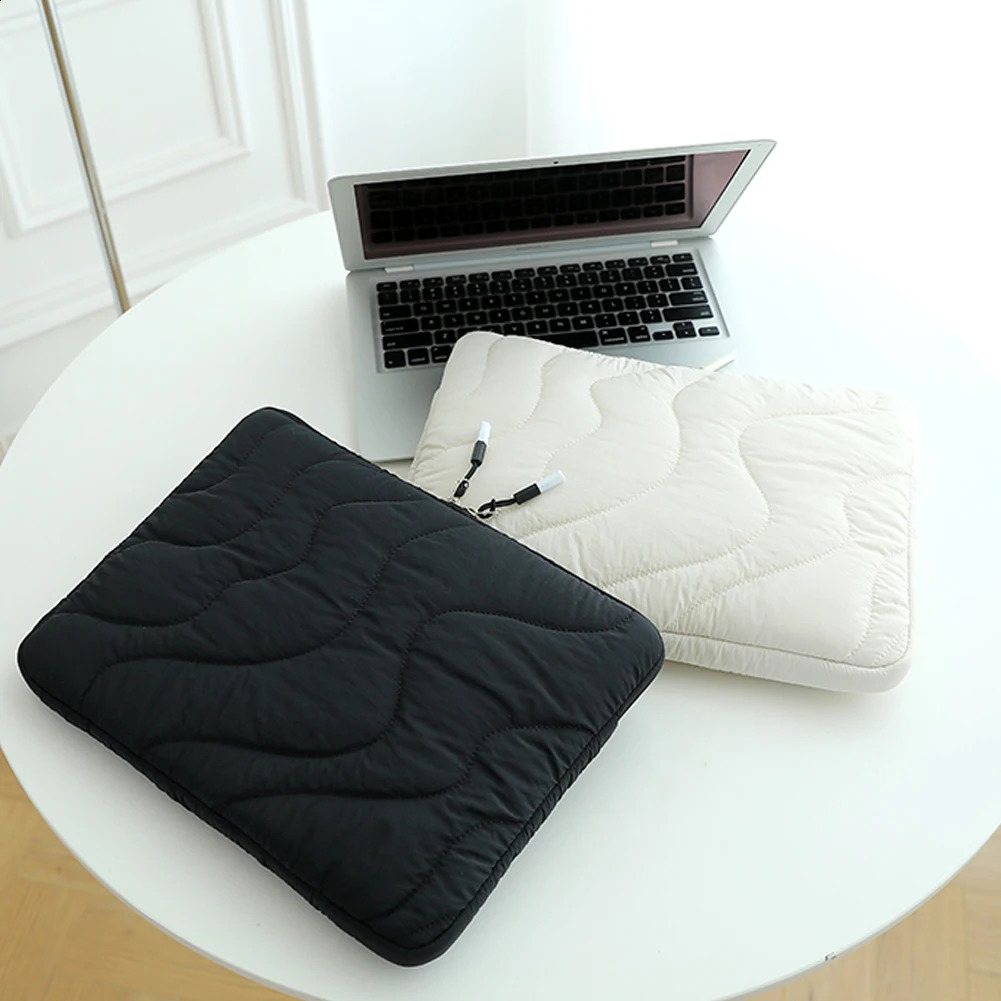Preppy Laptop Sleeve Case Bag Within 15 Inch Protective Puffy Laptop Sleeve Protective Notebook Computer Sleeve for iPad 250407