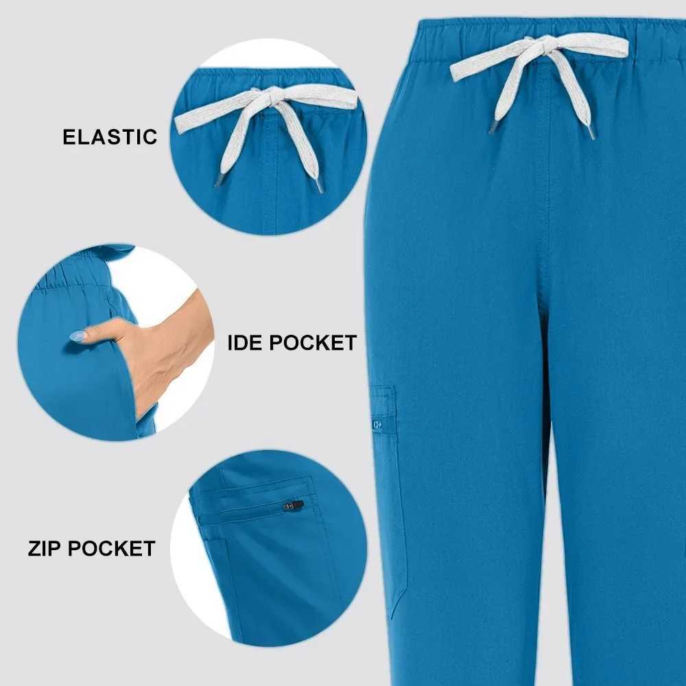 Hospital Medical Scrubs Sets Nurse Doctor Uniforms Nursing Accessories Clinical Workwear for Women Men Beauty Sn Spa Clothes X250410
