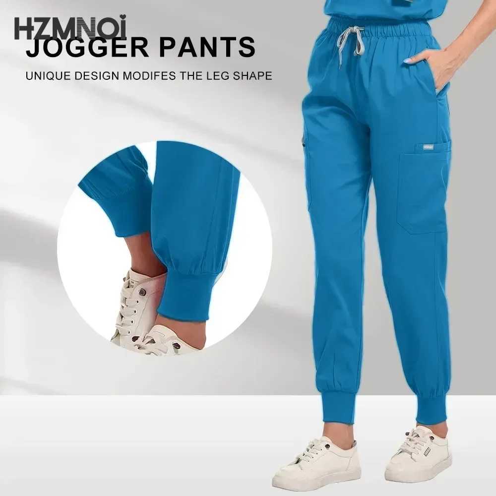 Hospital Surgical Workwear Short Slve Top Pants Nursing Accessories Doctors Clothes Women Medical Uniforms Elastic Scrubs Set X250410