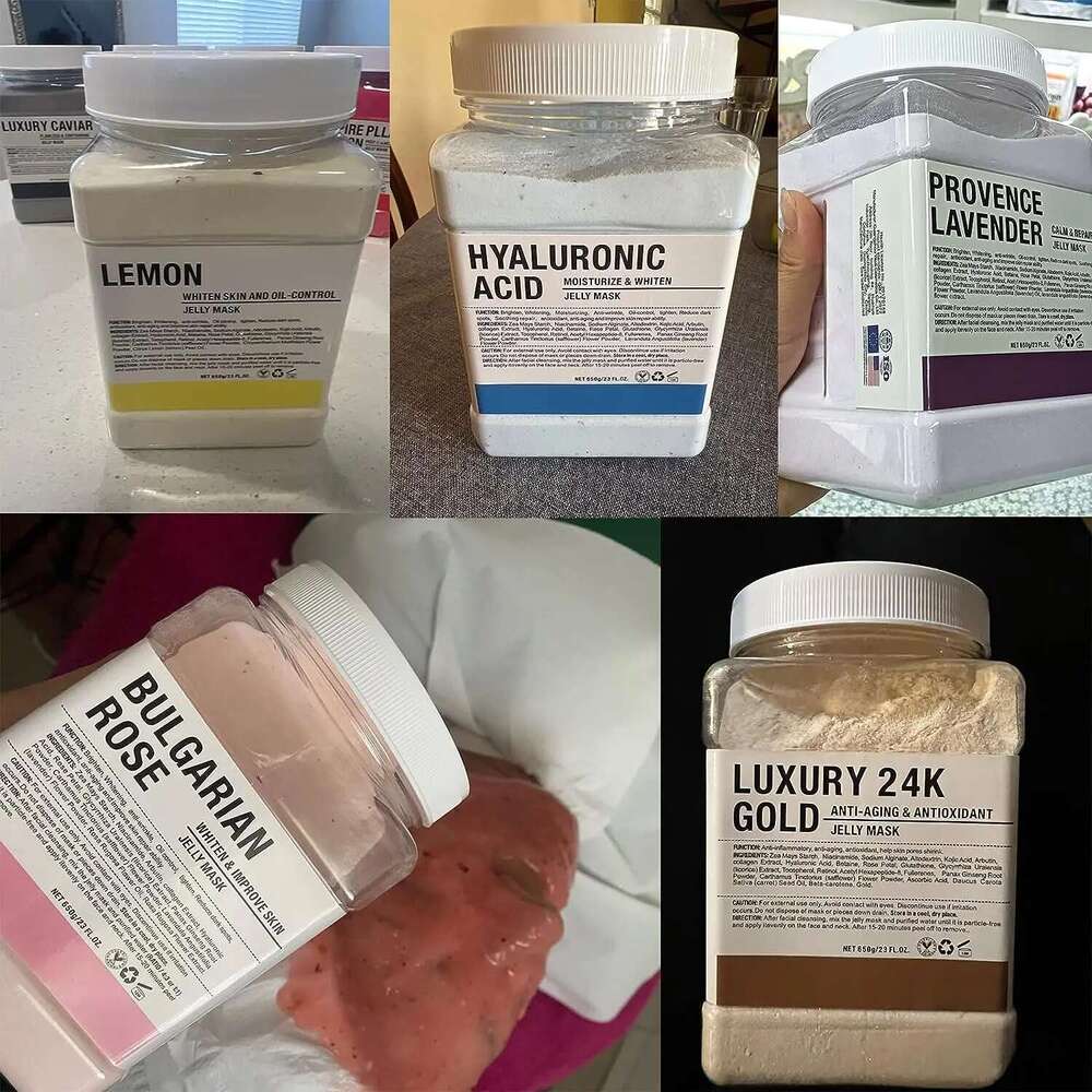6PCS Jelly Mask Powder Wholesale 650G Professional Masks Beauty Salon Use Facial Skin Care Products