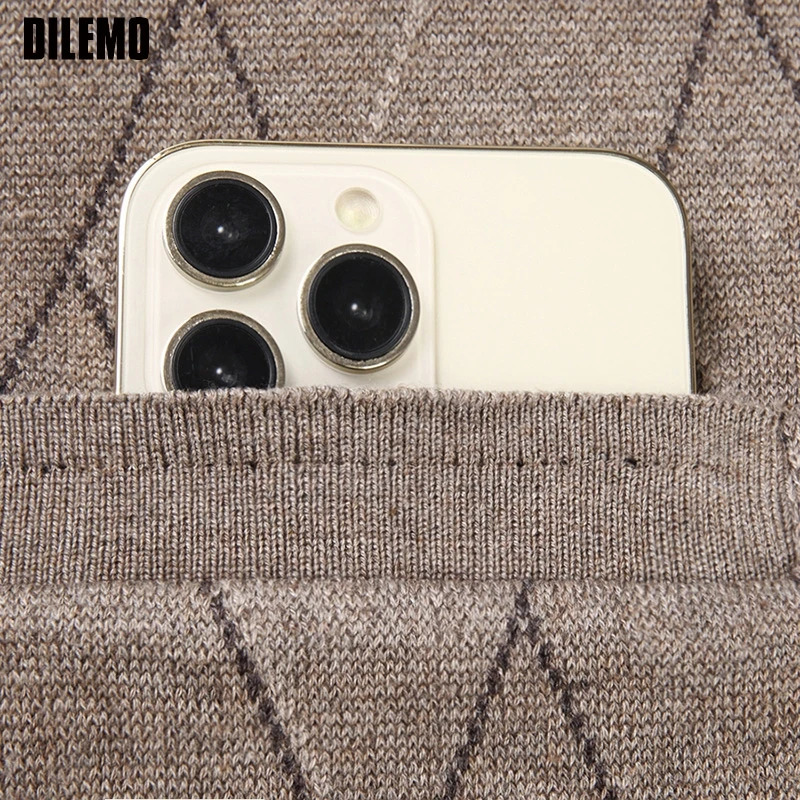 Top Grade Autum Winter Fashion Cardigan Knit V Neck Trendy Casual Sweater Vest Sleeveless Mens Clothes 2025 251104