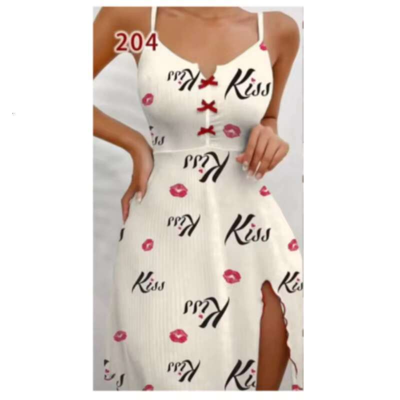 Sfy-Y1578 Women's Loungewear, Sexy Printed Dresses, Underwear Camisole Pamas, Nightdress, Wholesale