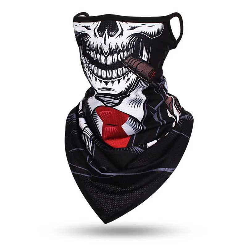 Multi-function Scarf Skull Face Mask Cycling Bandana Earloops Face Balaclava Cover 3D Print Sunscreen Windproof Neck Gaiter S251110