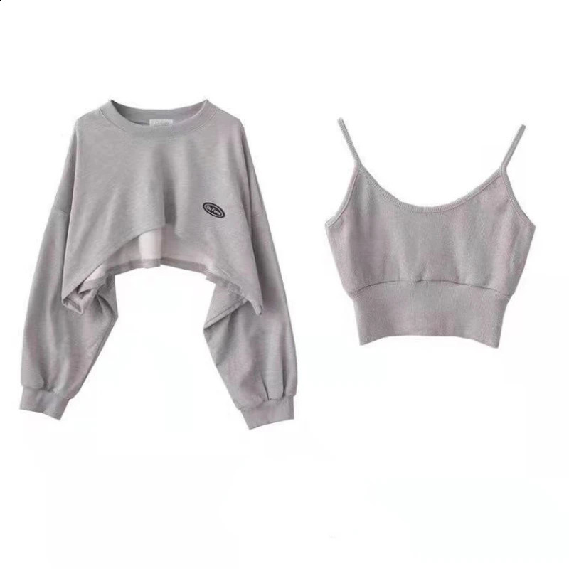 Women Solid Color O-neck Long Sleeve Hoodie Sweatshirt Fashion Ladies Streetwear Slouch Pullover Jumper Tops 250410