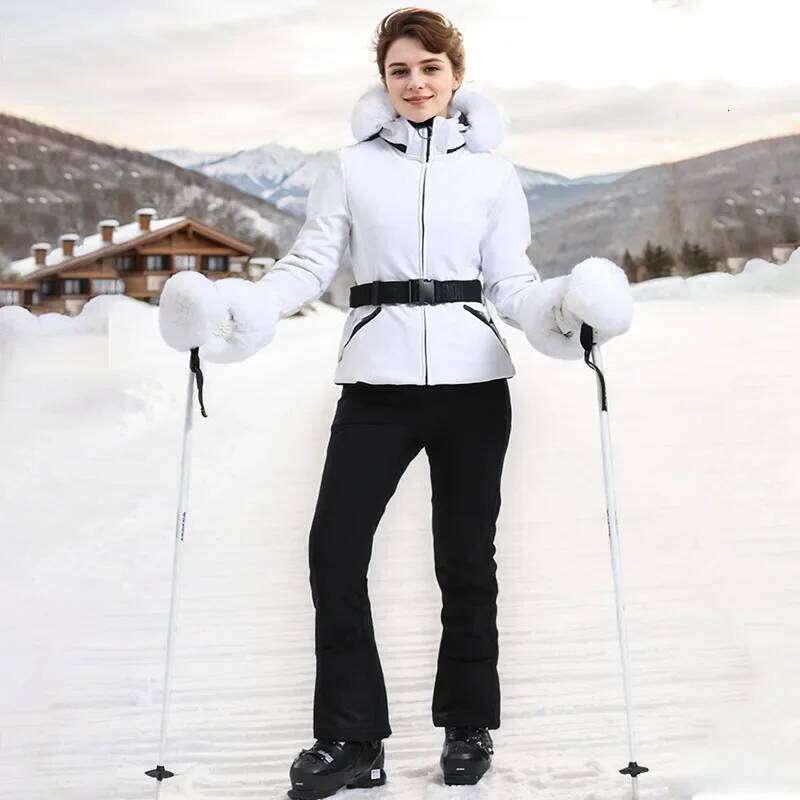New Winter Double Board Windproof Waterproof Warm Breathable Ski Jacket Top Women's Loose Extreme Cold Clothing