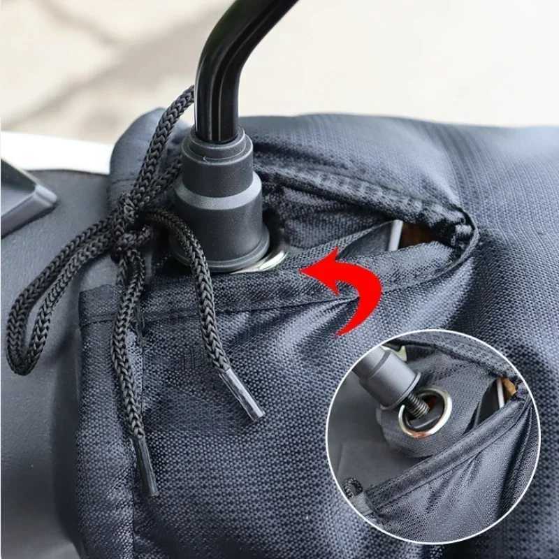 Universal Winter Motorcycle Gloves Handlebar Muffs Reflective Strip Warm Handle Bar Cover Gloves for Motorbikes Scooters Riding S25118