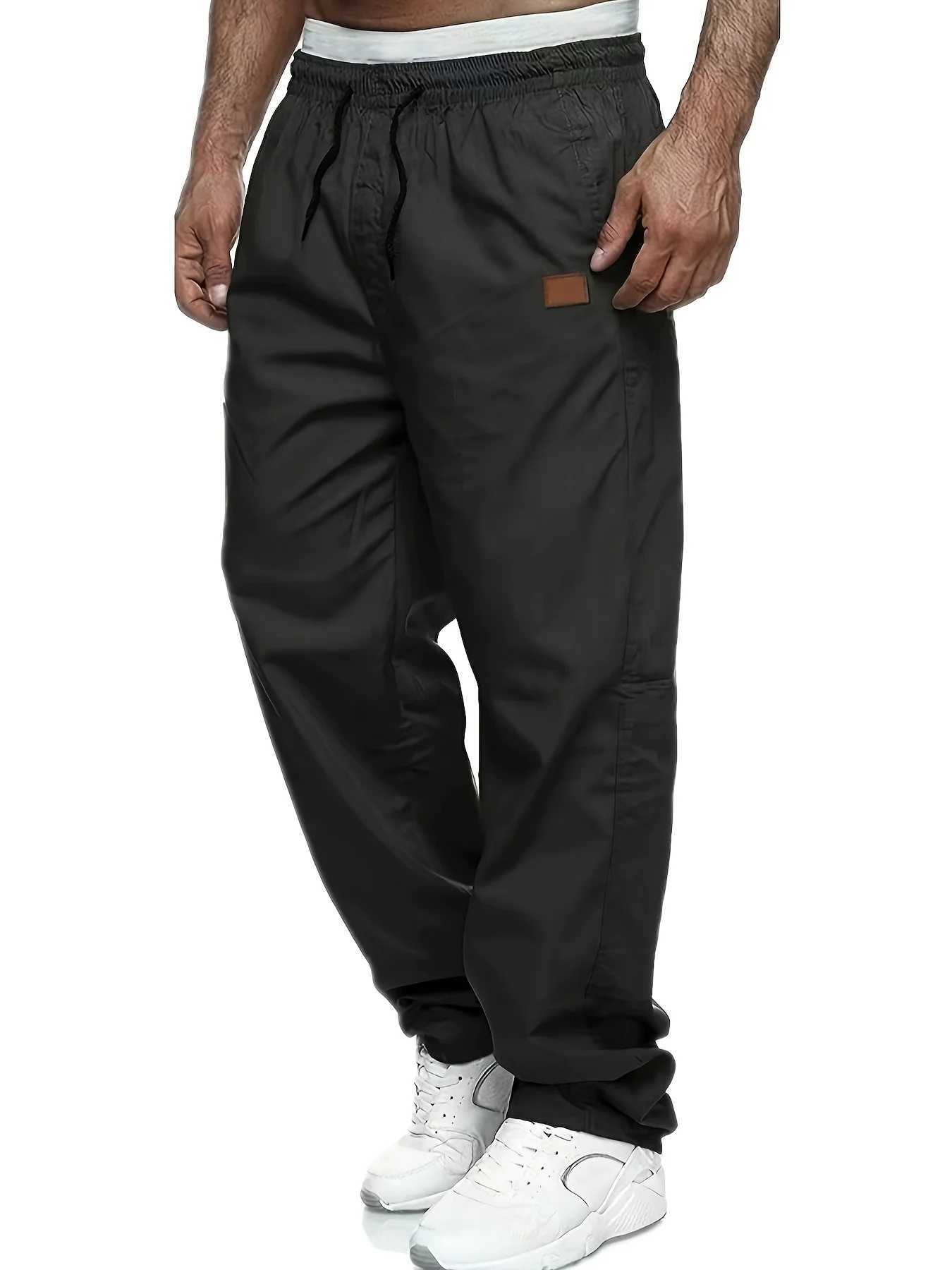 Mens casual jogging pants for relaxation suitable for cargo pants drag and drop sports pants hiking outdoor diagonal sports pantsXJ250410