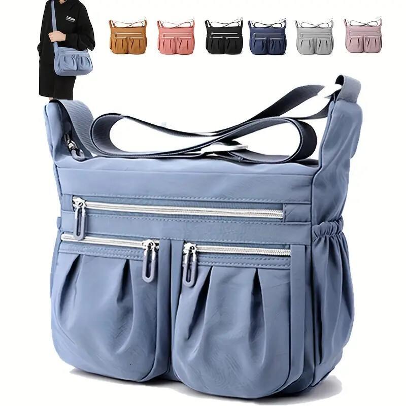 Shoulder Handbag For Ladies Roomy Multiple Pockets Bag Women Crossbody Purse Fashion Tote Top Handle Satchel ddmynov