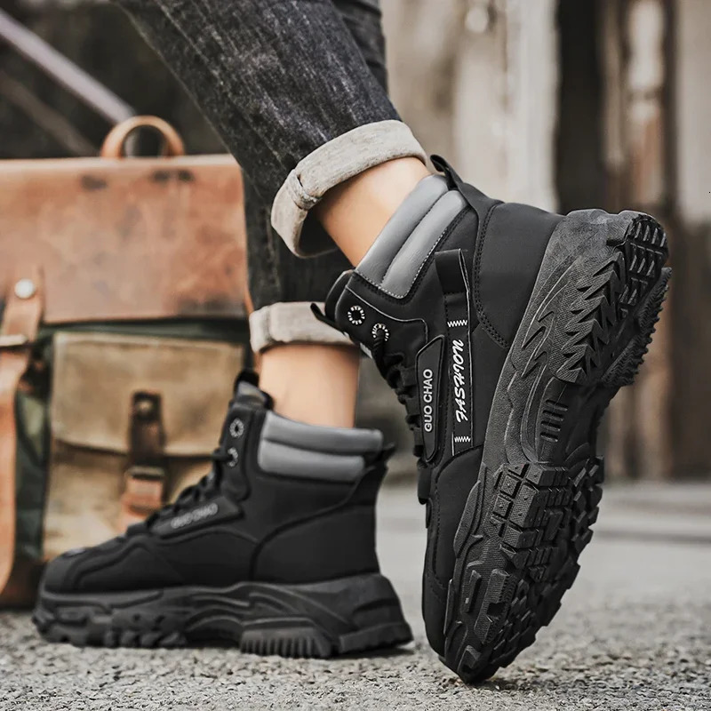 Working Shoes Men Mens Boots Offer Work Safety Shoes Military Man Tactical Boots Men Motorcycle Boot Mens Ankle Army Shooes 251110