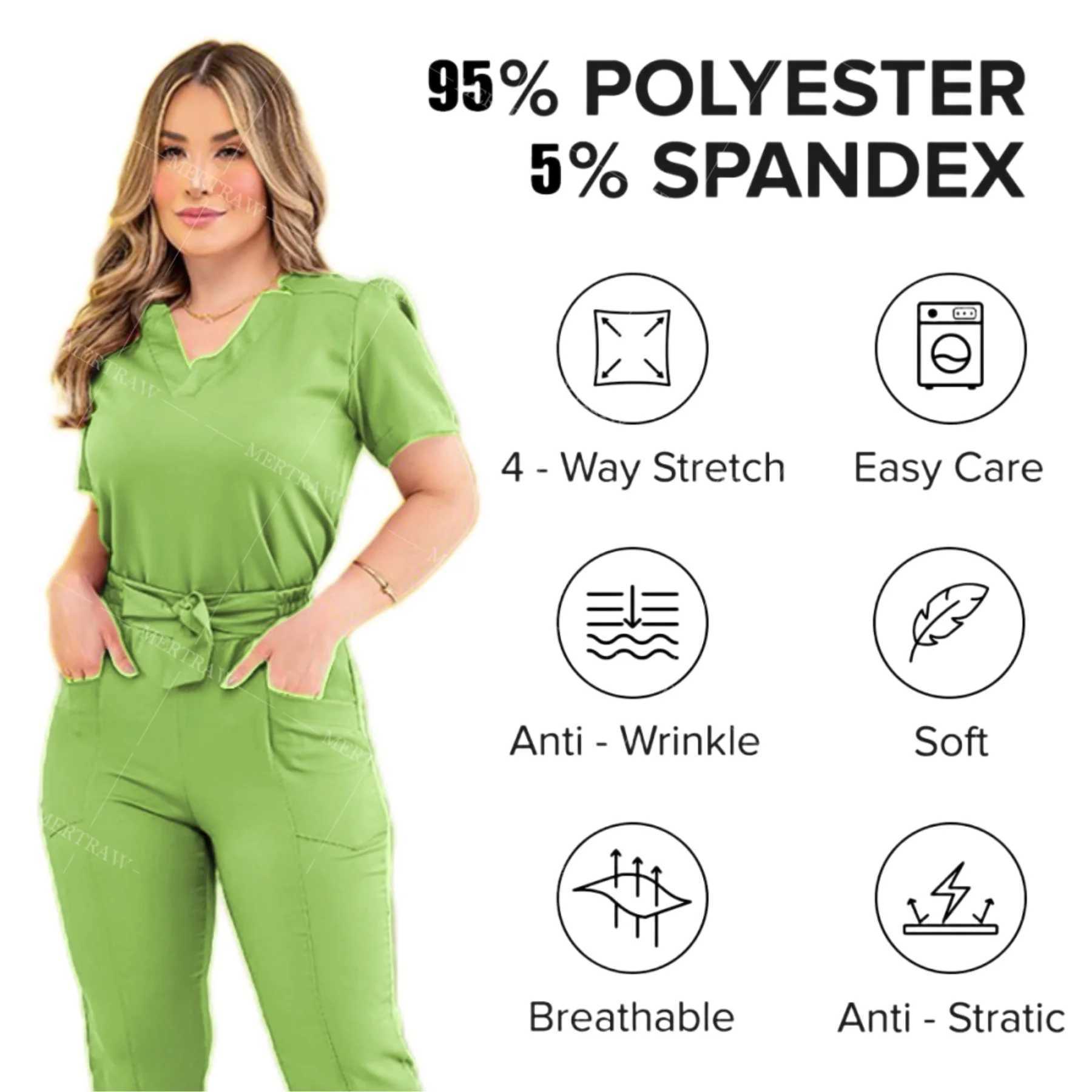 Surgical Uniforms Woman Nursing Enfermeria Sets Top Pant Articles Medical Uniforms Scrub Clinic Beauty Sn Spa Hospital Set X250410