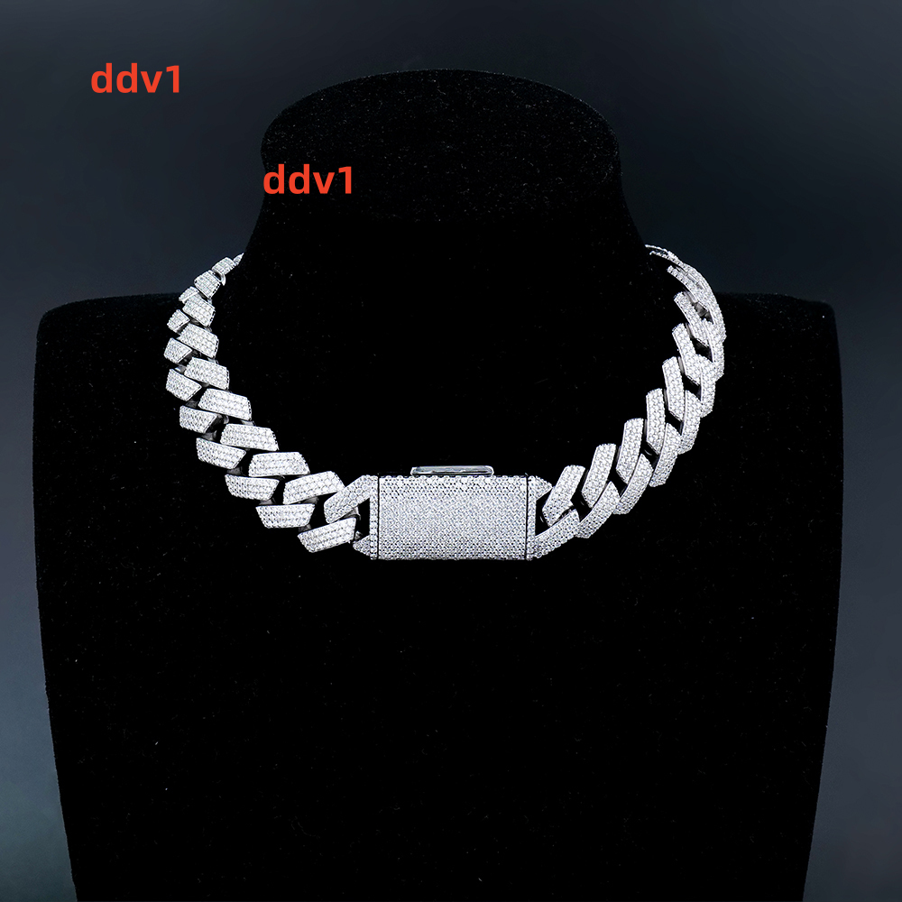 8mm Iced Out Hip Hop Diamond Bracelet VVS Moissanite Cuban Link Chain for Party Gifts for Man