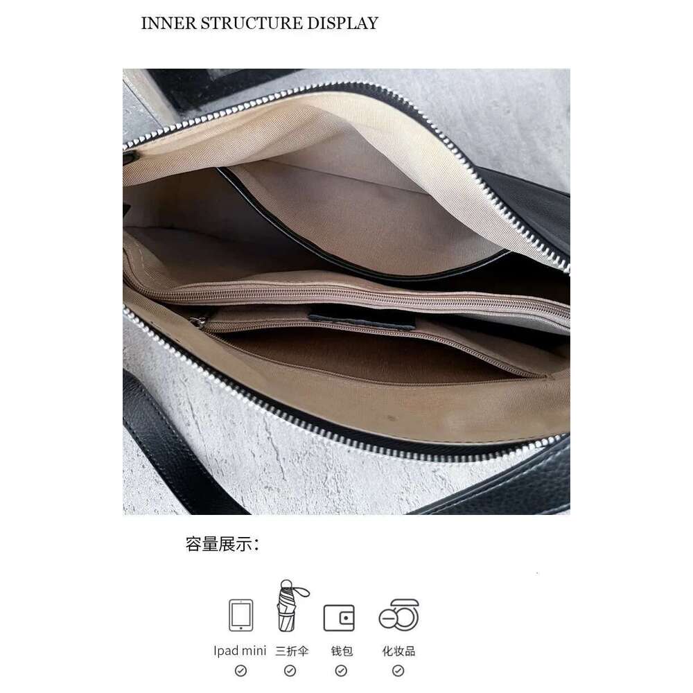 Genuine Leather Ladies' Temperament Handbag, Autumn And Winter New Style Versatile Shoulder Crossbody Bag Women's Hobo