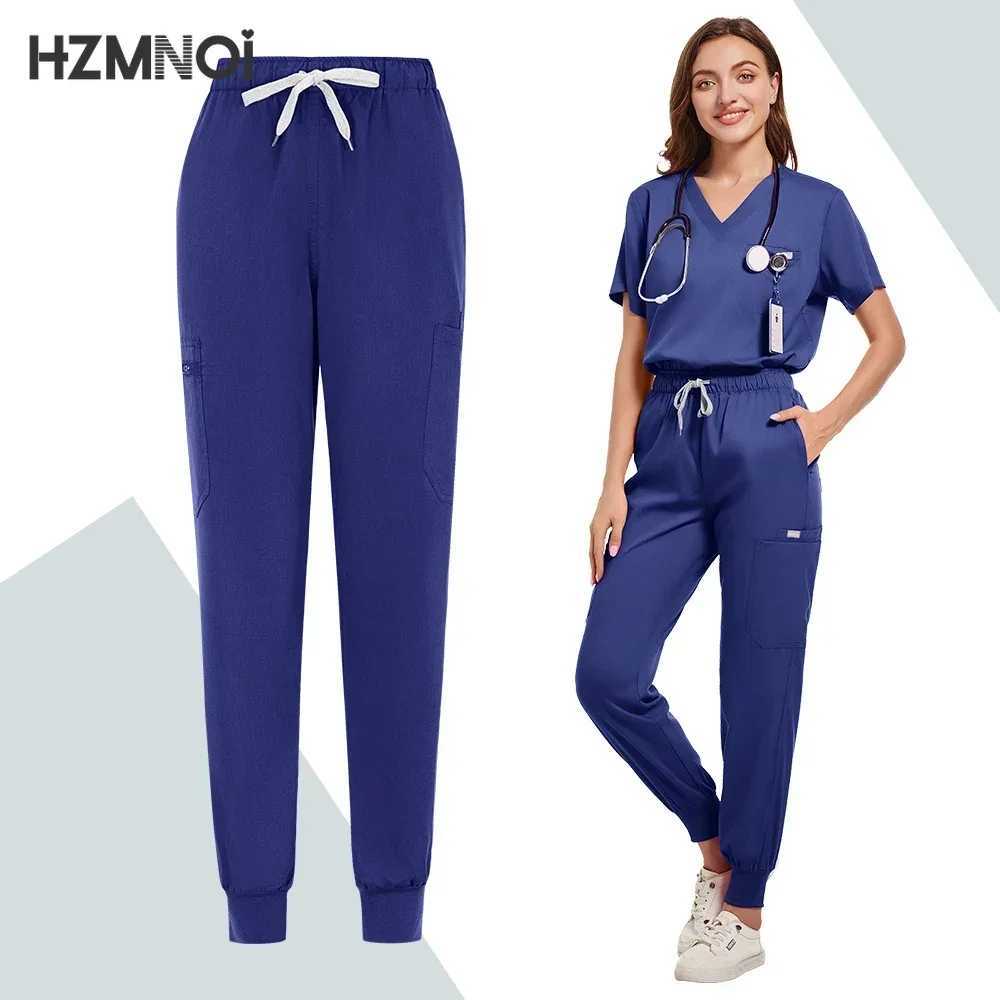 Dentistry Doctor Lab Spa Uniform Surgical Scrub Uniform for Woman Pharmacy Pet Hospital Set Slim Fitting Elasticity Nurse Scrubs X250410