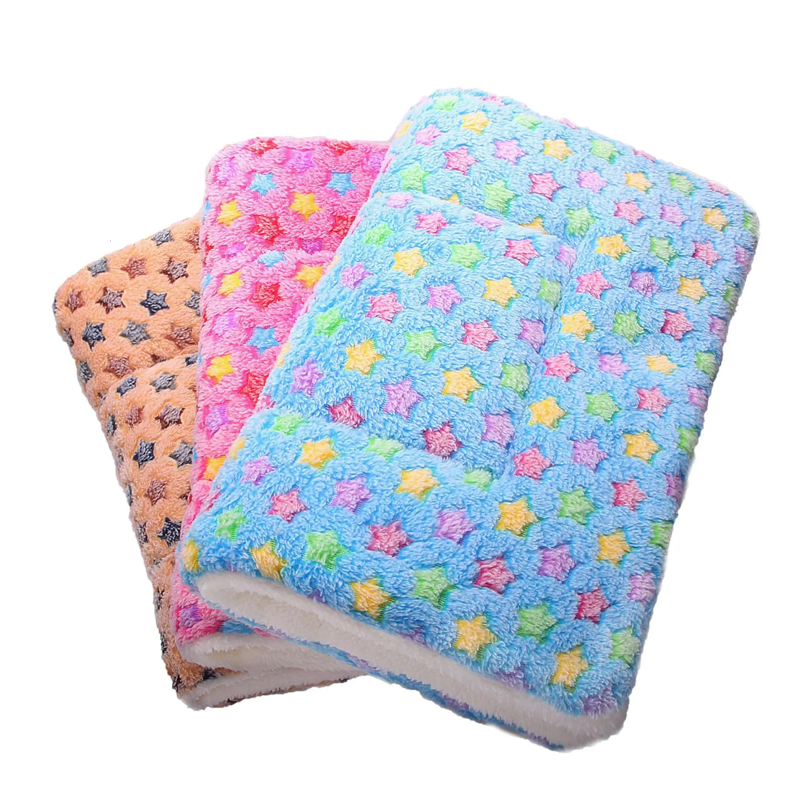 Large Size Flannel Dog Bed Thicken Cat Sleeping Mat Blanket For Puppy Kitten Rug for Small Medium 251110