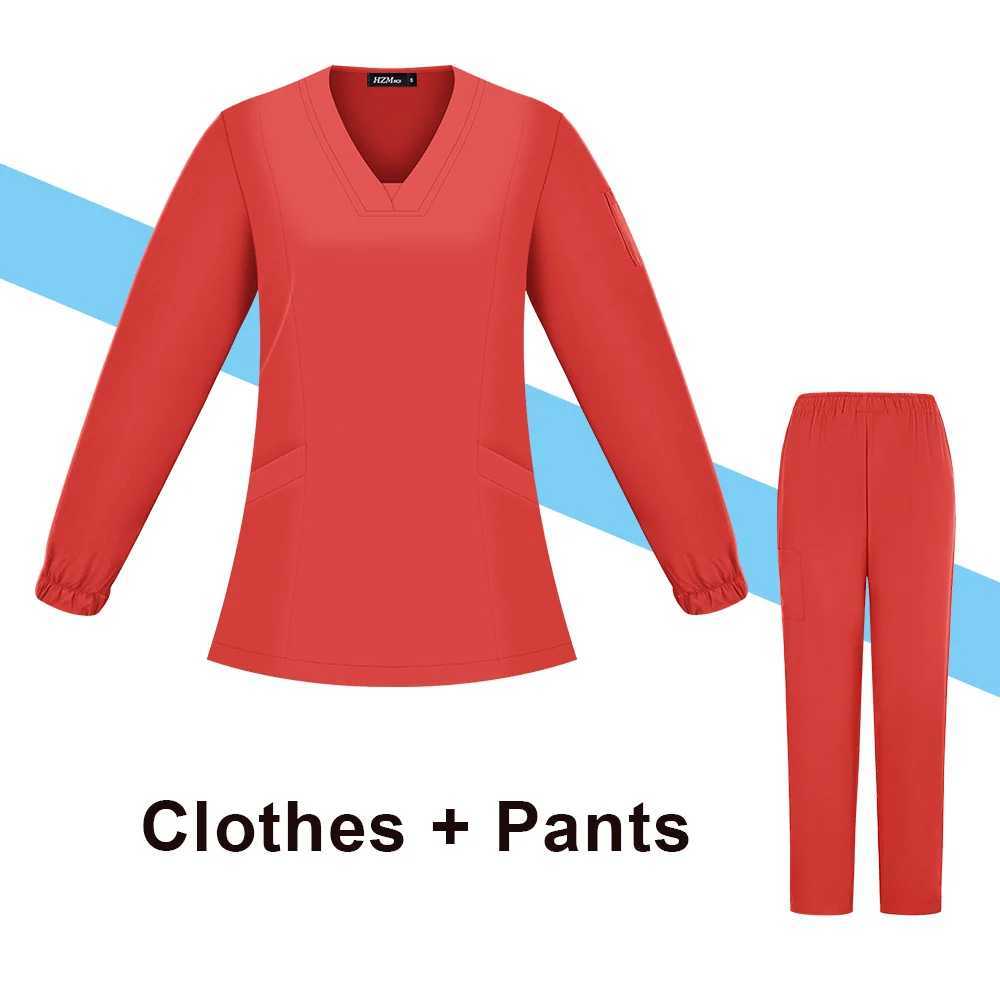 Surgical sleepwear womens frosted suit womens operating room medical uniform straight leg frosted top and pants X250410
