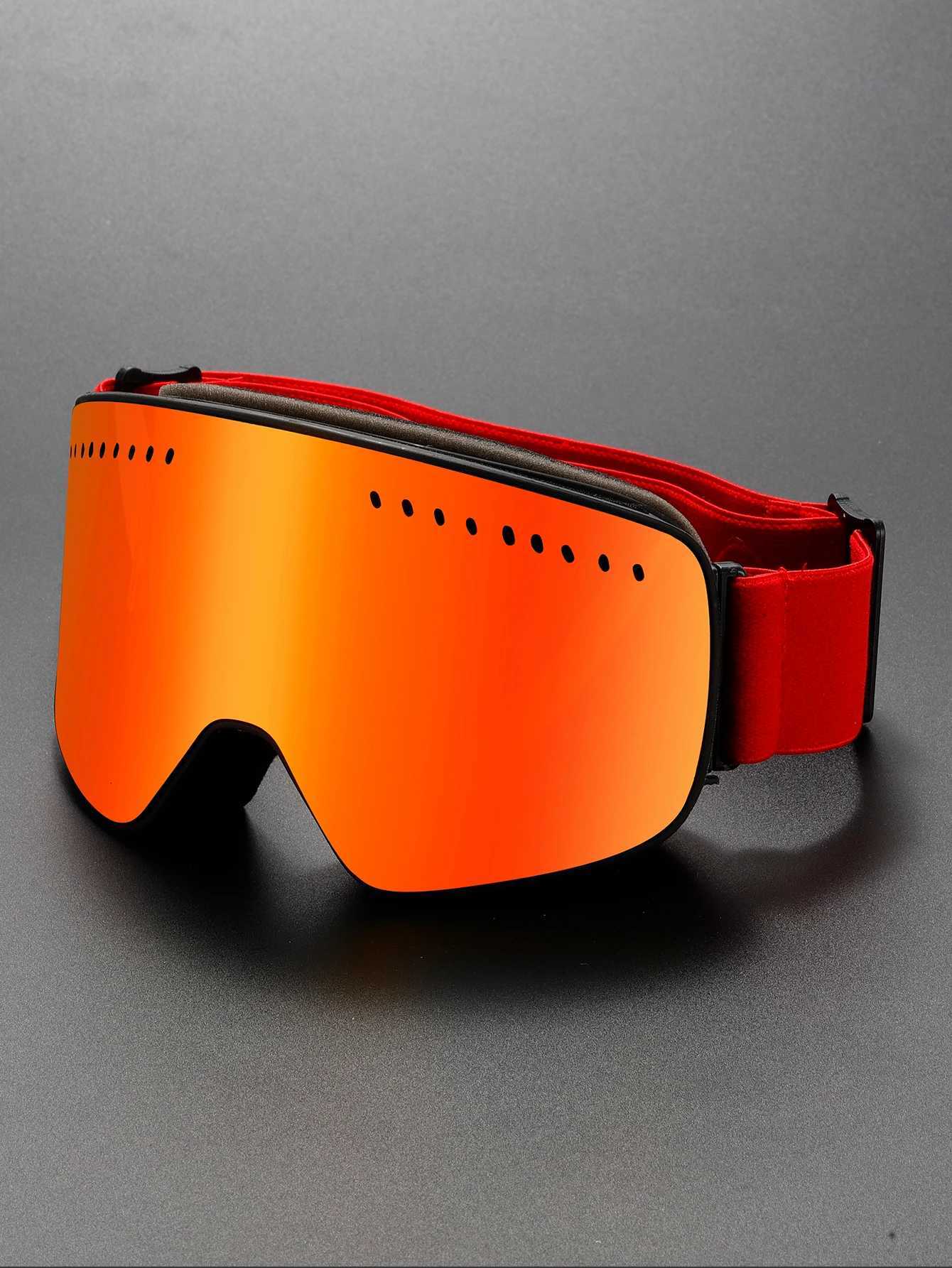 Adult TPU LEns ski glasses suitabLE for singLE and doubLE boards snowmobiLEs LEnses are easy to wear and take off K251110