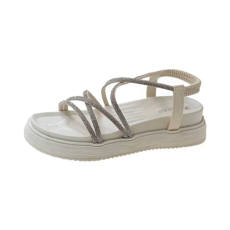 Soft 2024 Sandals Womens Shoes with High Heels Med All Mah New Girl Fi Thick Beige Medium Summer Rhine Comfortable SolidXJ250410