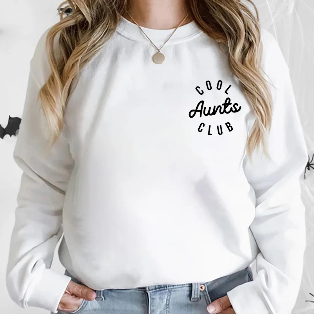 Cool Auntie Club Sweater Shirt Favorite Hoodie Gift from Niece Fun Womens Clothing 250314