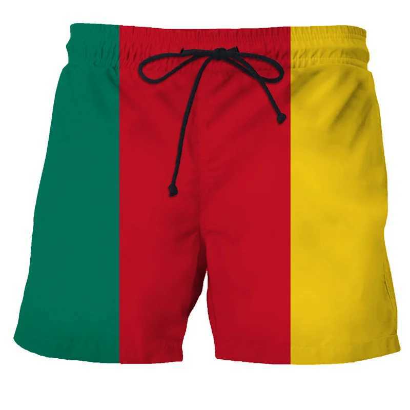 British flag graphic beach shorts mens 3D printed Spanish badge board shorts summer swimming shorts cool childrens shortsW250410