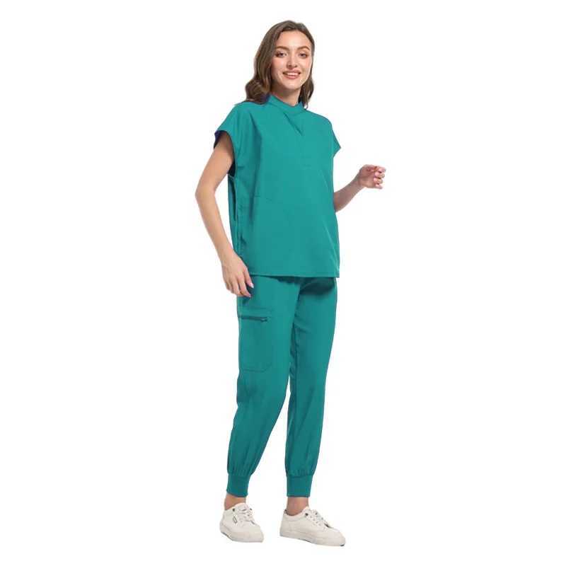 Medical Uniform Womens Shampoo Set Nurse Work Clothes Beauty Sn Spa Work Clothes Surgical Clothes Laboratory Hospital Overall X250410