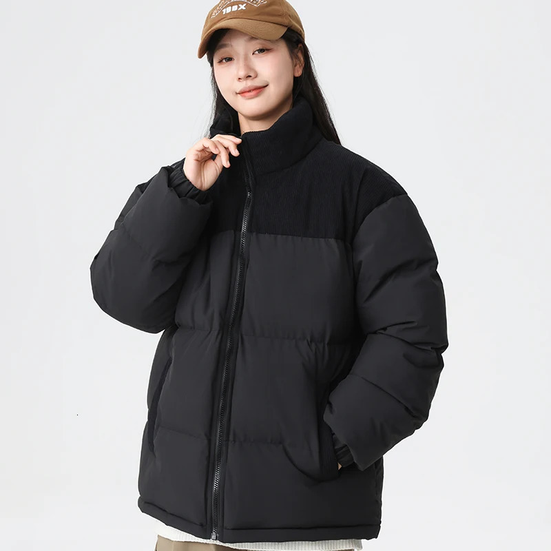 Mens Outdoor Sports and Leisure Windproof Breathable Warm Cotton Clothing Winter Fashion Trend Versatile Couple Warm Jacket 251106