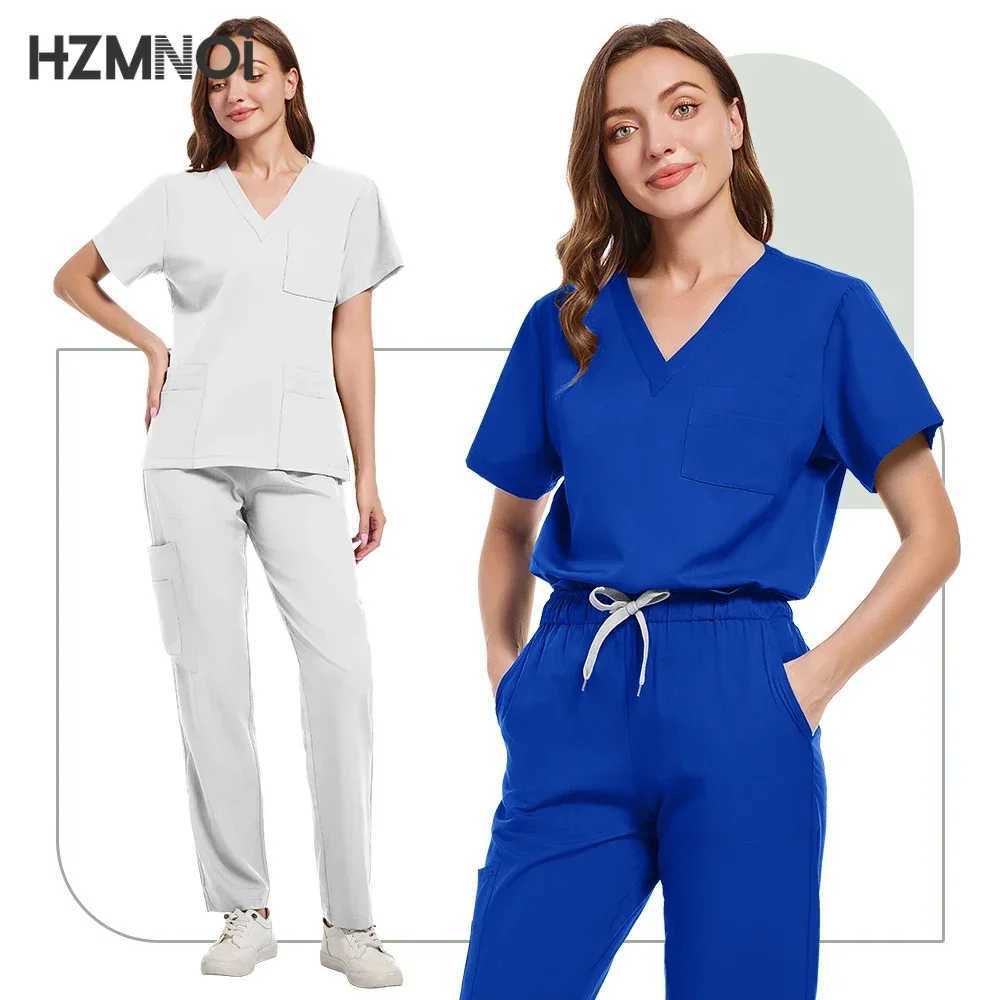 Scrub Set Multicolor Hospital Medical Surgical Uniforms Women Wear Doctor Uniform Jogger Suit Doctor Nurse Accessories X250410
