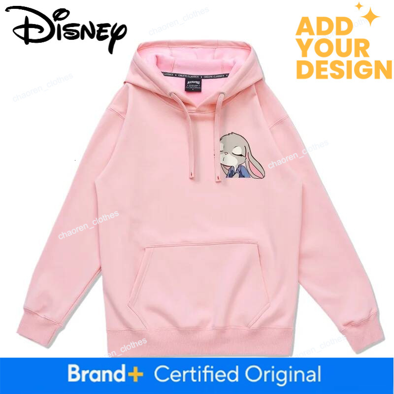 Disney Zootopia Spring and Autumn Couple Crazy Zootopia for Women New Trendy Loose Hooded Sweater Coat Top