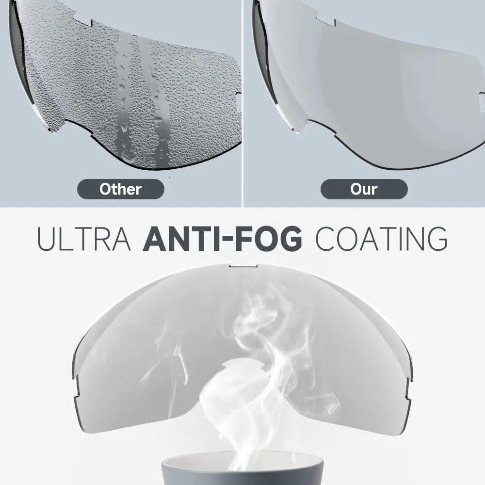 Adults Ski GoggLEs Snowboard GoggLEs for Men Women YouthOver Glasses OTG/ PROtection/Anti-fog/Wide Vision K251110