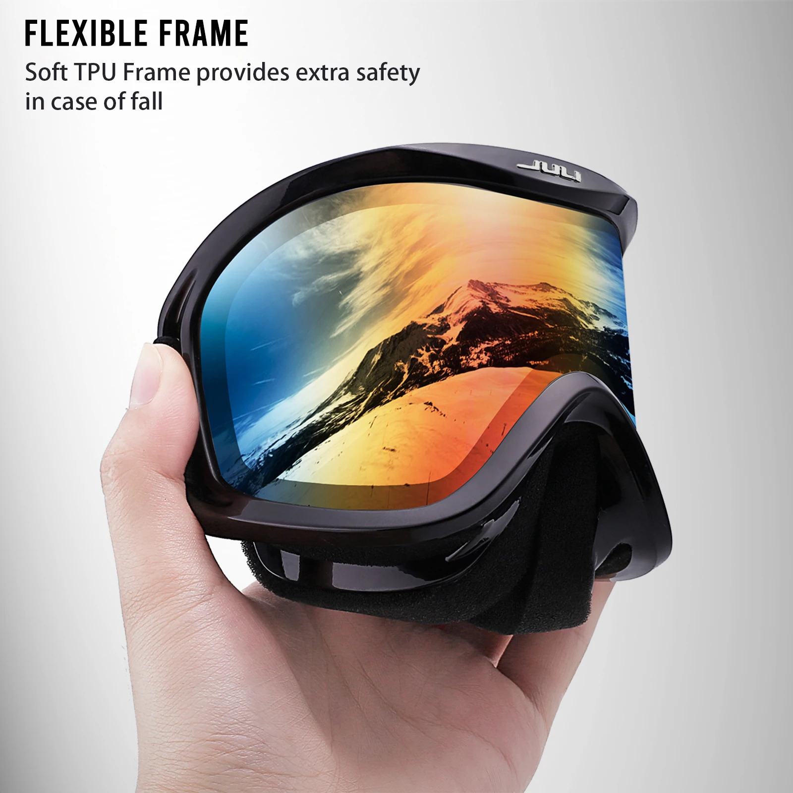 Kids Ski Goggles for Age 3-10 Anti-fog UV400 Snow Eyewear Outdoor Sports Winter Snowboard Children Skiing Glasses 4302 251107