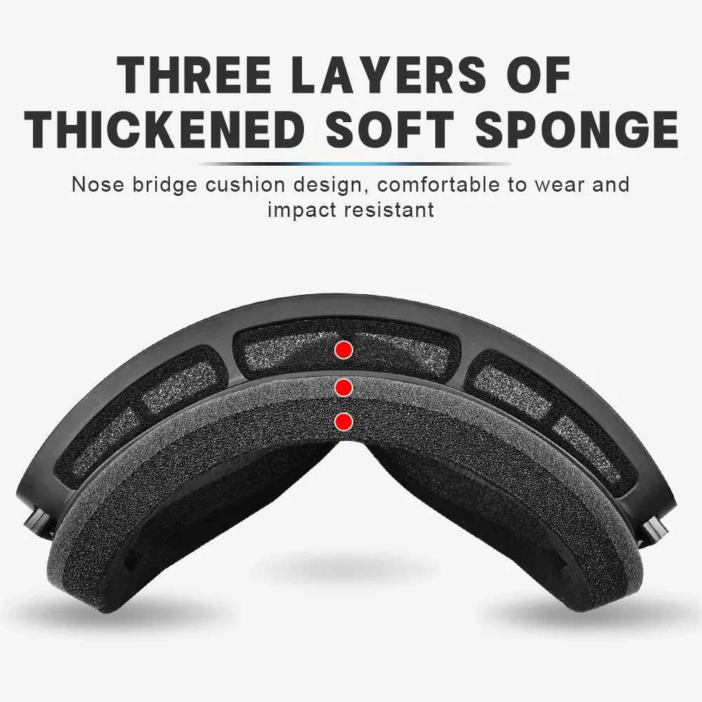 X-TIGER Mens and Womens Outdoor Ski Sunglasses UV400 Double Lens Ski Goggles Mens Snowboard Goggles Winter Riding Glasses K251110