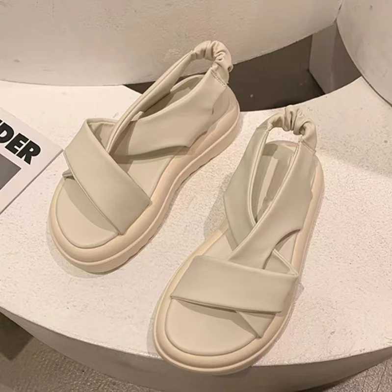 Flats platform sandals Roman womens sports shoes 2022 new summer waist slider Fi wedge womens beach shoes ZapatosXJ250410