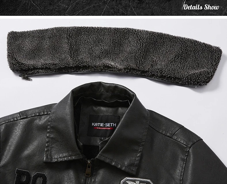 Winter Mens Motorcycle Jackets Highquality Wool Thicken Warm PU Coat Removable Fur Collar Slim Fit Leather Jacket Men Clothing 251103