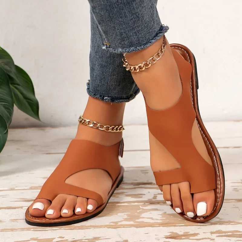 October 2025 womens sandals plus size casual sandals womens round toe flat outdoor shoes womens ZapatosXJ250410