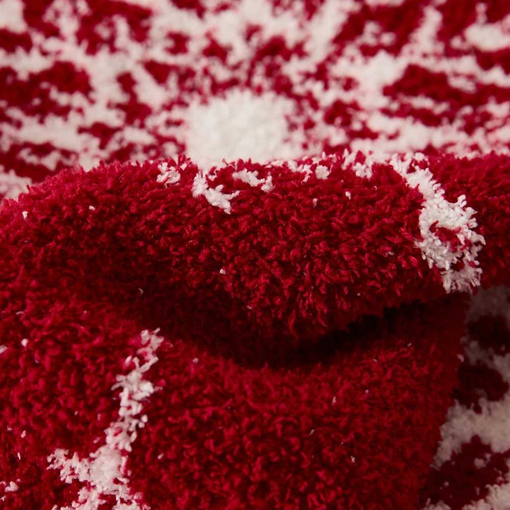 Snowflakes Blanket Soft Microfiber Knit Pinetree Houndstooth Christmas Decor Warm Throw Blanket for Couch Sofa Chair Bed 51x63in C251111