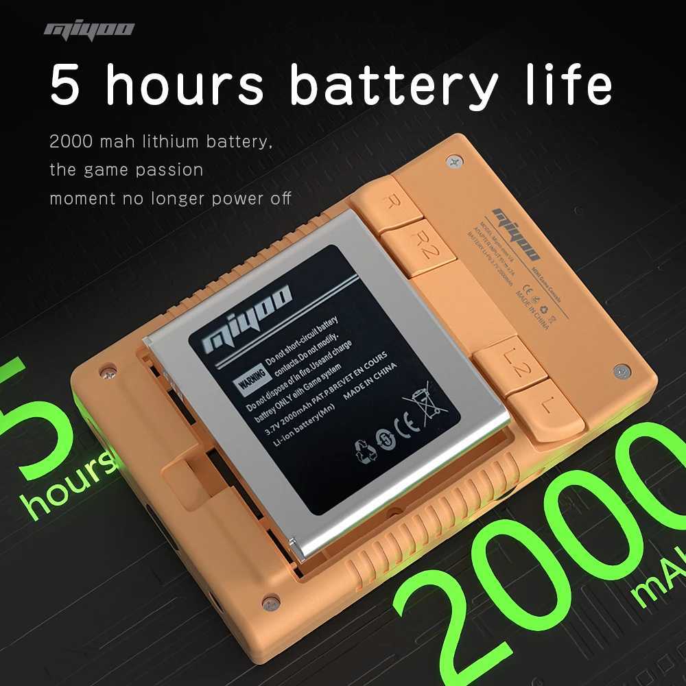 MIYOO Mini V4 Portable Retro Handheld Game Console 2.8-inch IPS Screen Mini Video Game Console Classic Game Simulator Player T250411