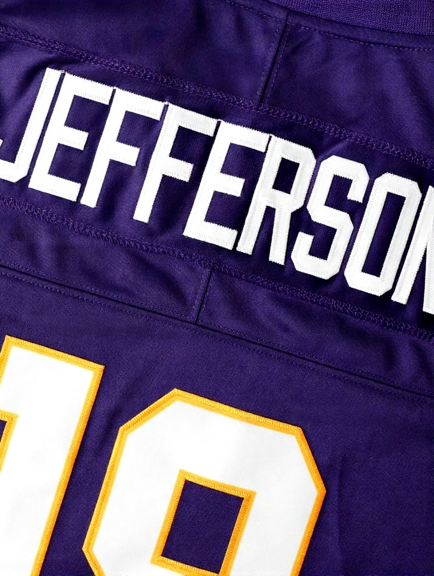 Famous Minnesota Football jerseys with embroidered men women youth customized #18 Jefferson #43 Van Ginkel # 97 Phillips free shipping custom Jersey
