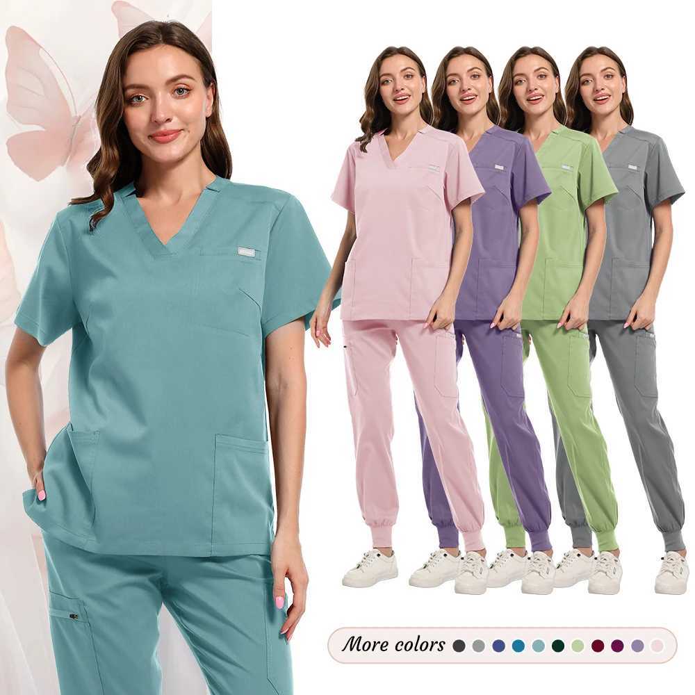 Medical Surgery Uniforms Women Scrubs Sets Hospital Doctors Clothing Nurses Accessories Dental Clinic Beauty Sn Workwear Suit X250410