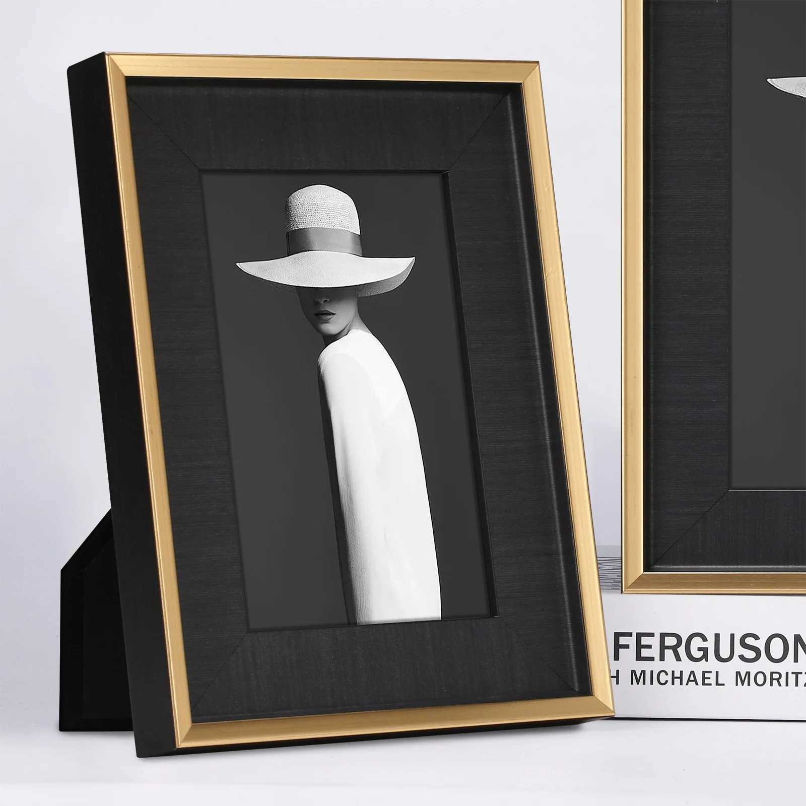 European Luxury Wooden Photo Frame Home Office Study Desktop Decoration L251110 H260306