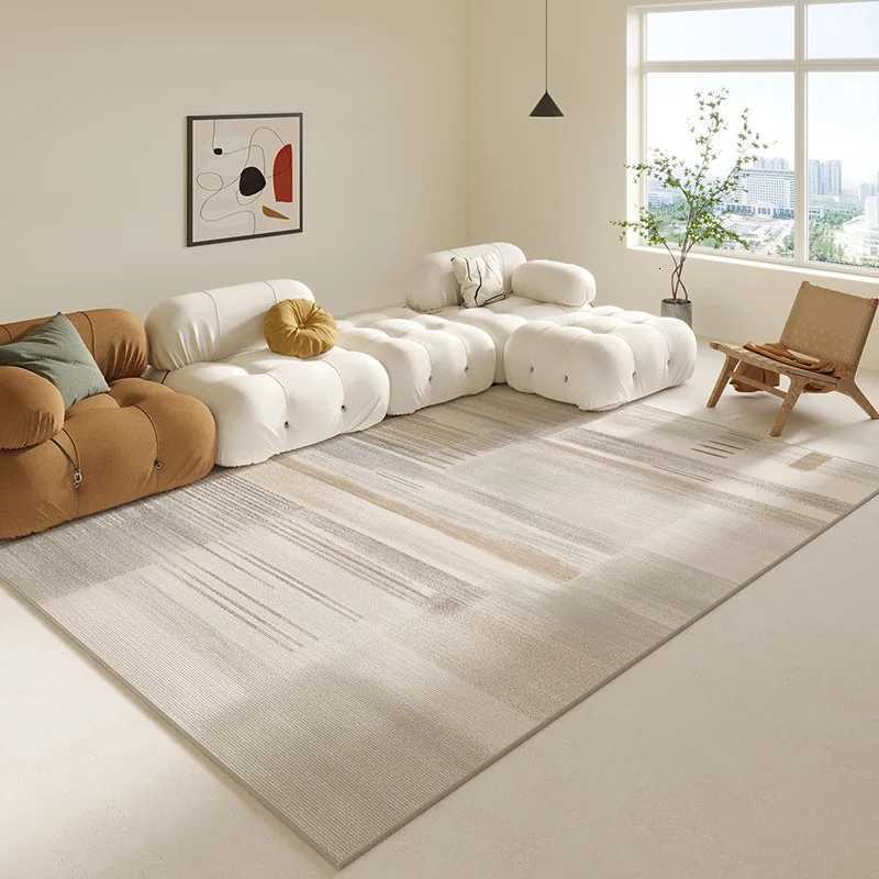 VIKAMA Cream Wind Living Room Carpet Light Luxury Sofa Coffee Table Blanket Bedroom Bedside Cloakroom Non-Slip Mat Y251110