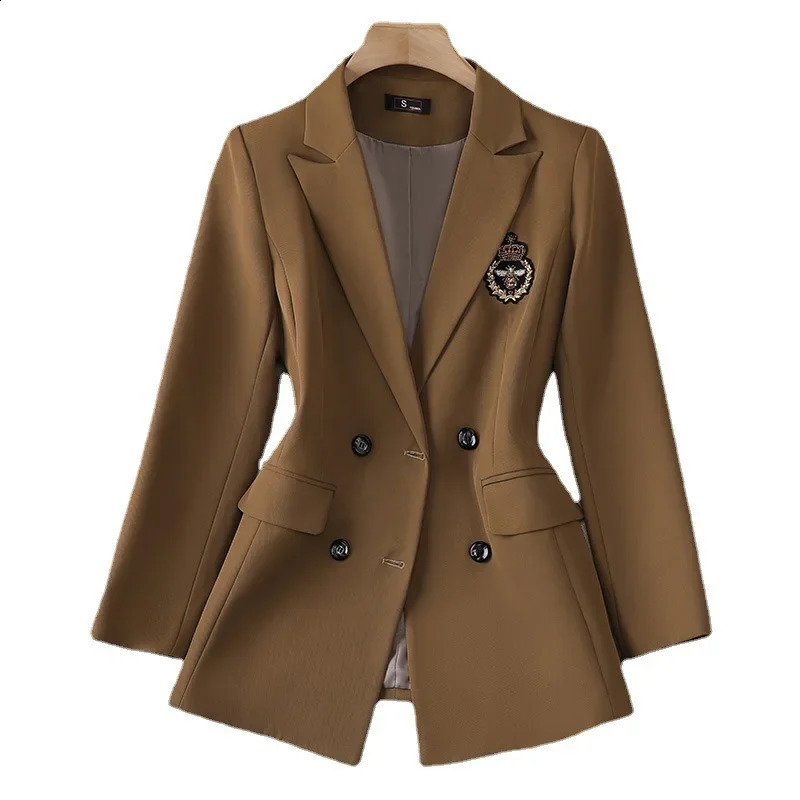 Elegant high-end Feeljk green suit womens autumn series jacket skiing two-piece Western style clothing 250410CJ