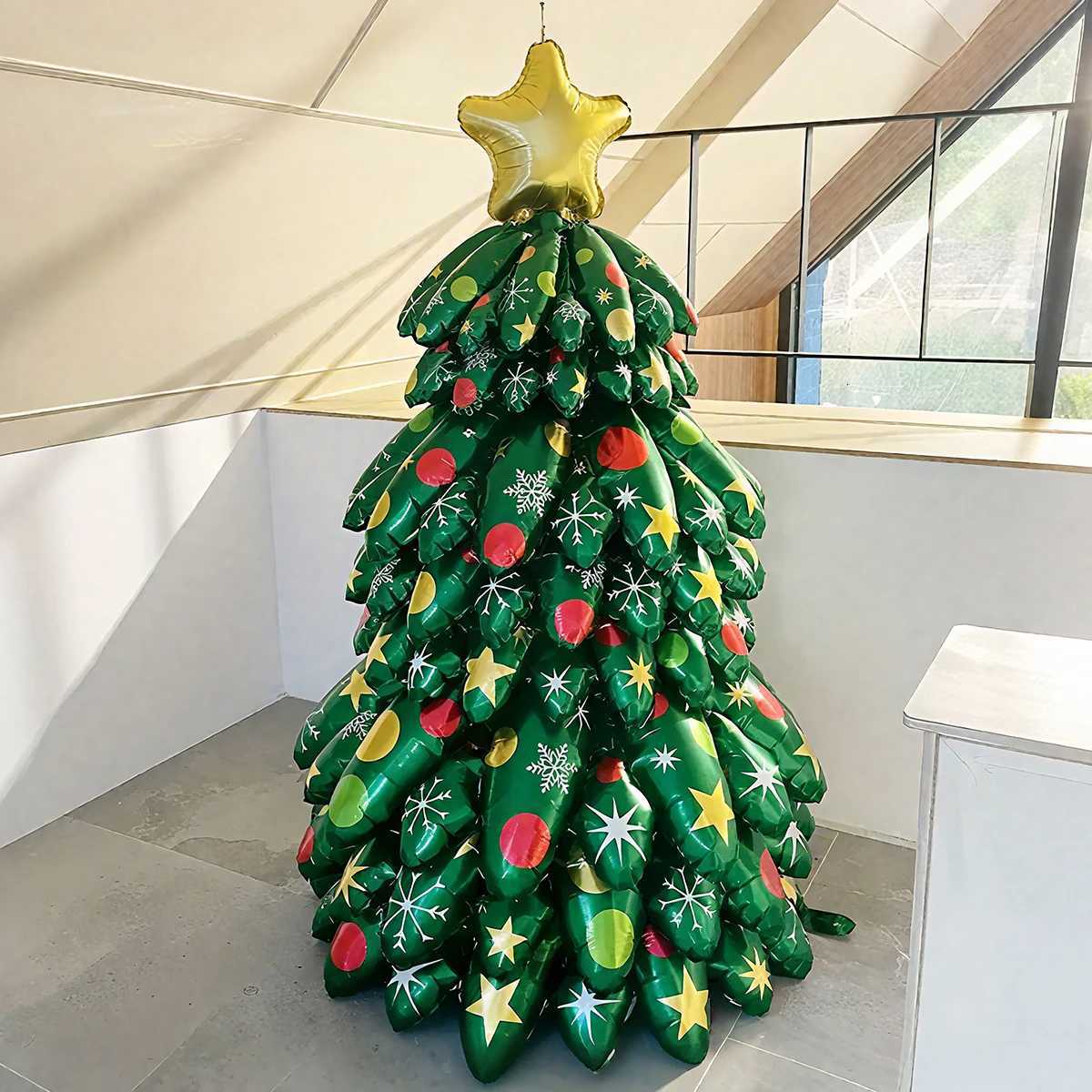 Christmas 1pc Large Christmas Tree Balloon3D Christmas TreeWinter Tree Foil BalloonChristmas New Year Party DecorationPhoto Props Y251111