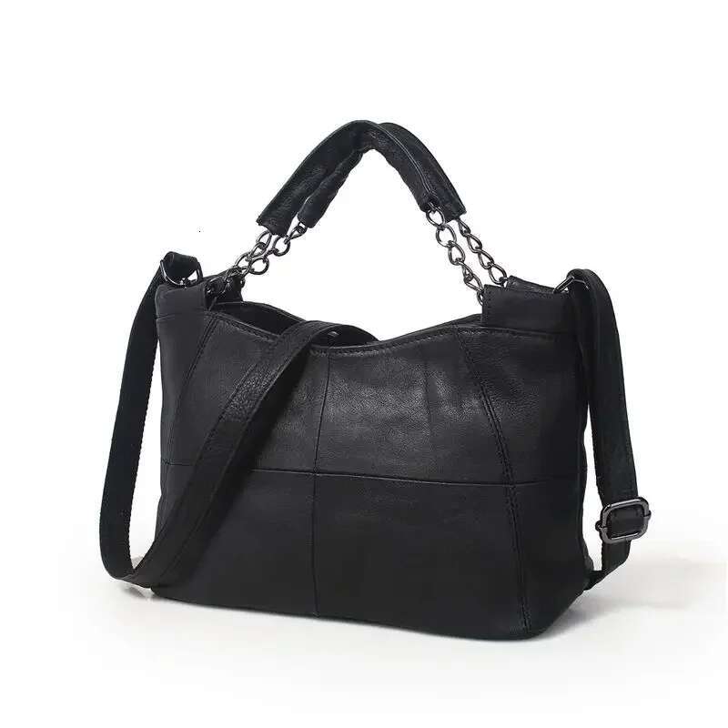 Fashion Red Grey White Black Yellow Top Grain Genuine Leather Women Handbags Girl Lady Shoulder Messenger Bags Female Tote M8920
